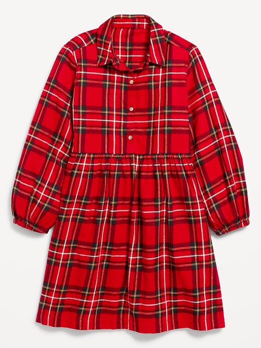 Matching Long-Sleeve Button-Front Plaid Dress for Girls | Old Navy Matching Long-Sleeve Button-Front Plaid Dress for Girls | Old Navy