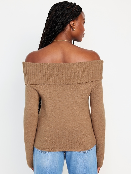 Image number 6 showing, SoSoft Off-Shoulder Sweater