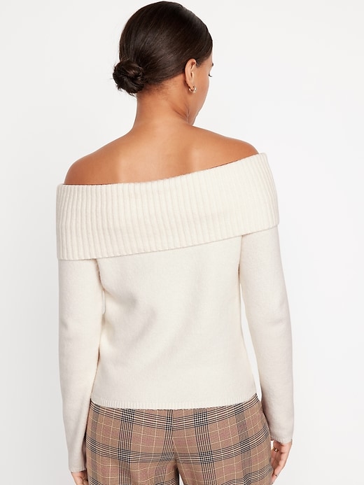 Image number 6 showing, SoSoft Off-Shoulder Sweater