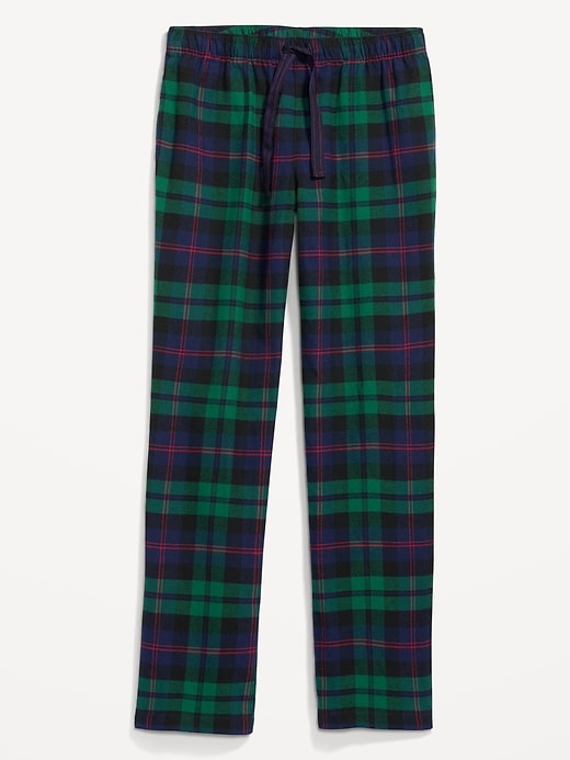 Image number 4 showing, Mid-Rise Flannel Pajama Pants