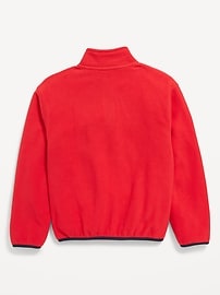 View large product image 3 of 3. Long-Sleeve Quarter-Zip Microfleece Sweater for Boys