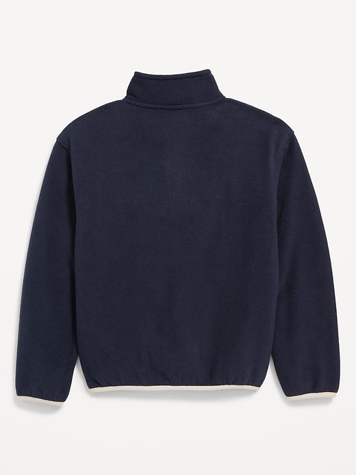 Image number 3 showing, Long-Sleeve Quarter-Zip Microfleece Sweater for Boys
