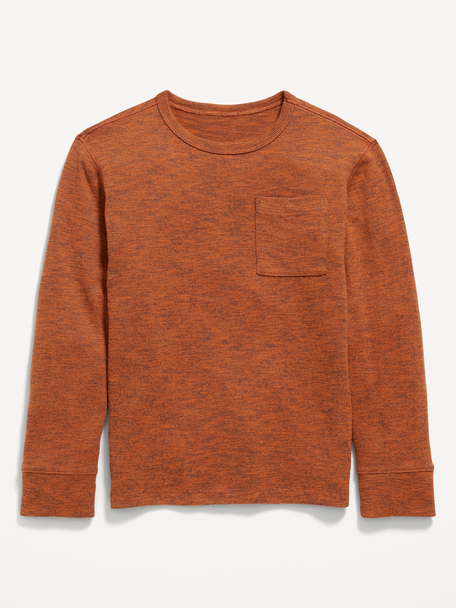 Cozy-Knit Long-Sleeve Solid Pocket T-Shirt for Boys | Old Navy