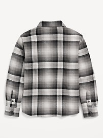 View large product image 3 of 3. Soft-Brushed Flannel Pocket Shirt for Boys