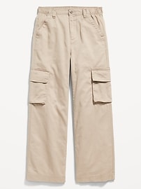 Mid-Rise Wide-Leg Cargo Pants for Girls