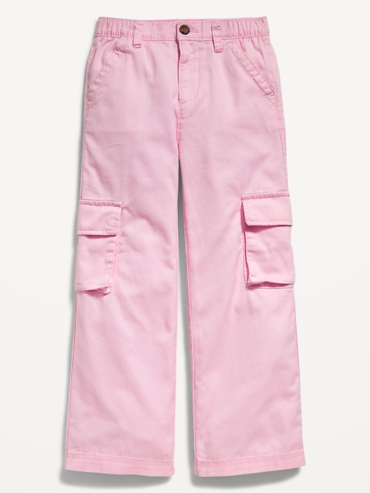 View large product image 1 of 1. Mid-Rise Wide-Leg Cargo Pants for Girls