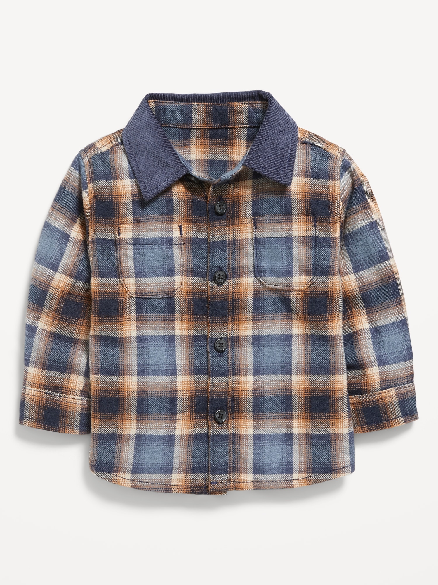 Soft-Brushed Flannel Pocket Shirt for Baby | Old Navy