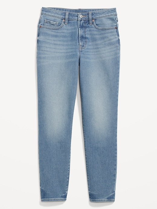 Image number 4 showing, High-Waisted Built-In Warm OG Straight Ankle Jeans
