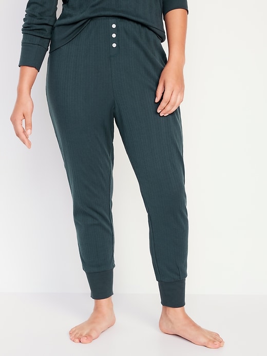 Image number 5 showing, High-Waisted Pajama Jogger Pants