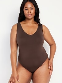 View large product image 5 of 6. Seamless V-Neck Tank Bodysuit