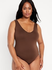 View large product image 7 of 8. Seamless V-Neck Tank Bodysuit