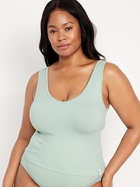 View large product image 7 of 8. Rib-Knit Seamless Tank Top