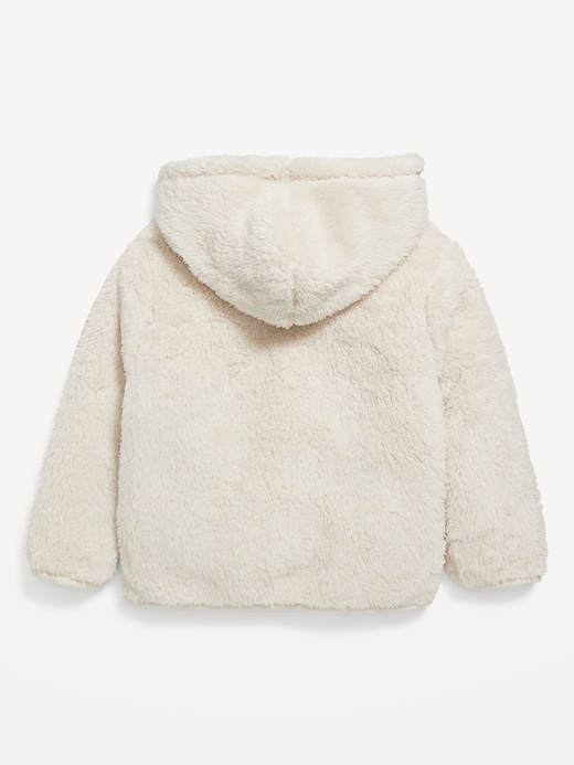 Unisex Sherpa Zip-Front Pocket Hooded Jacket for Toddler | Old Navy