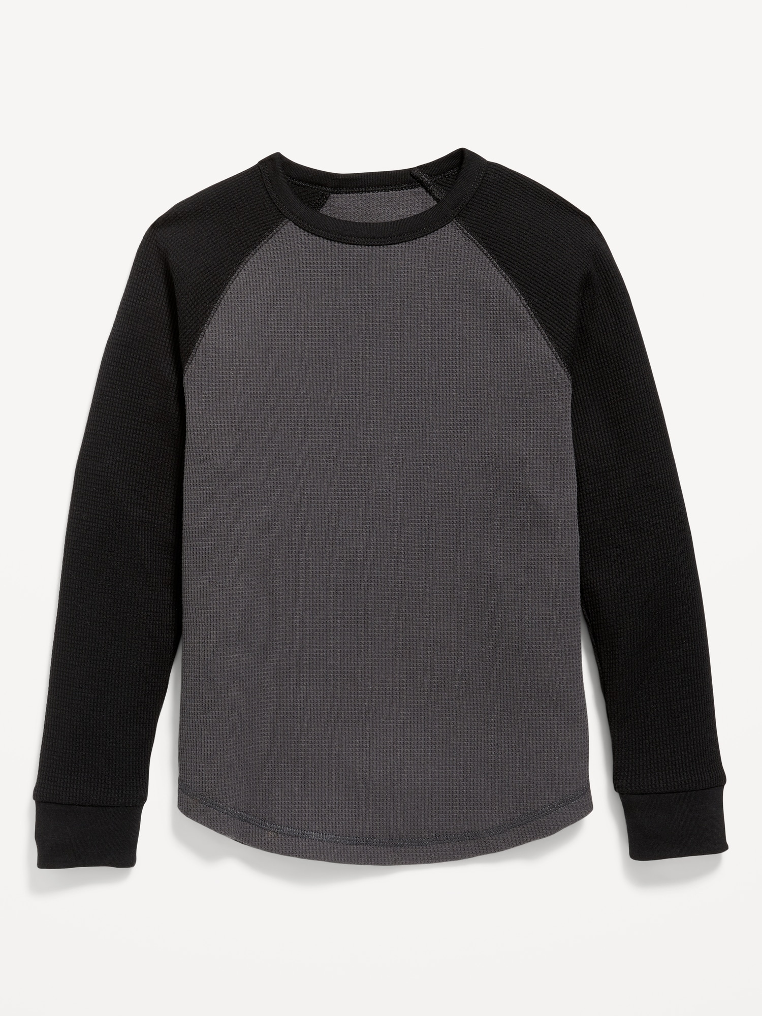 Raglan-Sleeve Thermal-Knit T-Shirt for Boys