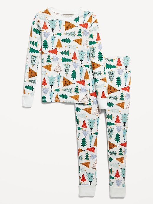 View large product image 2 of 4. Gender-Neutral Printed Snug-Fit Pajama Set for Kids