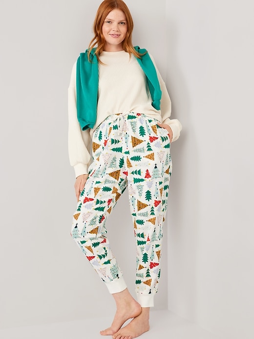 Image number 3 showing, Matching Flannel Jogger Pajama Pants