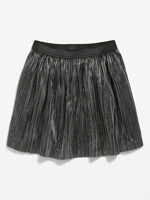 View large product image 1 of 1. Pleated Metallic-Shimmer Skirt for Toddler Girls