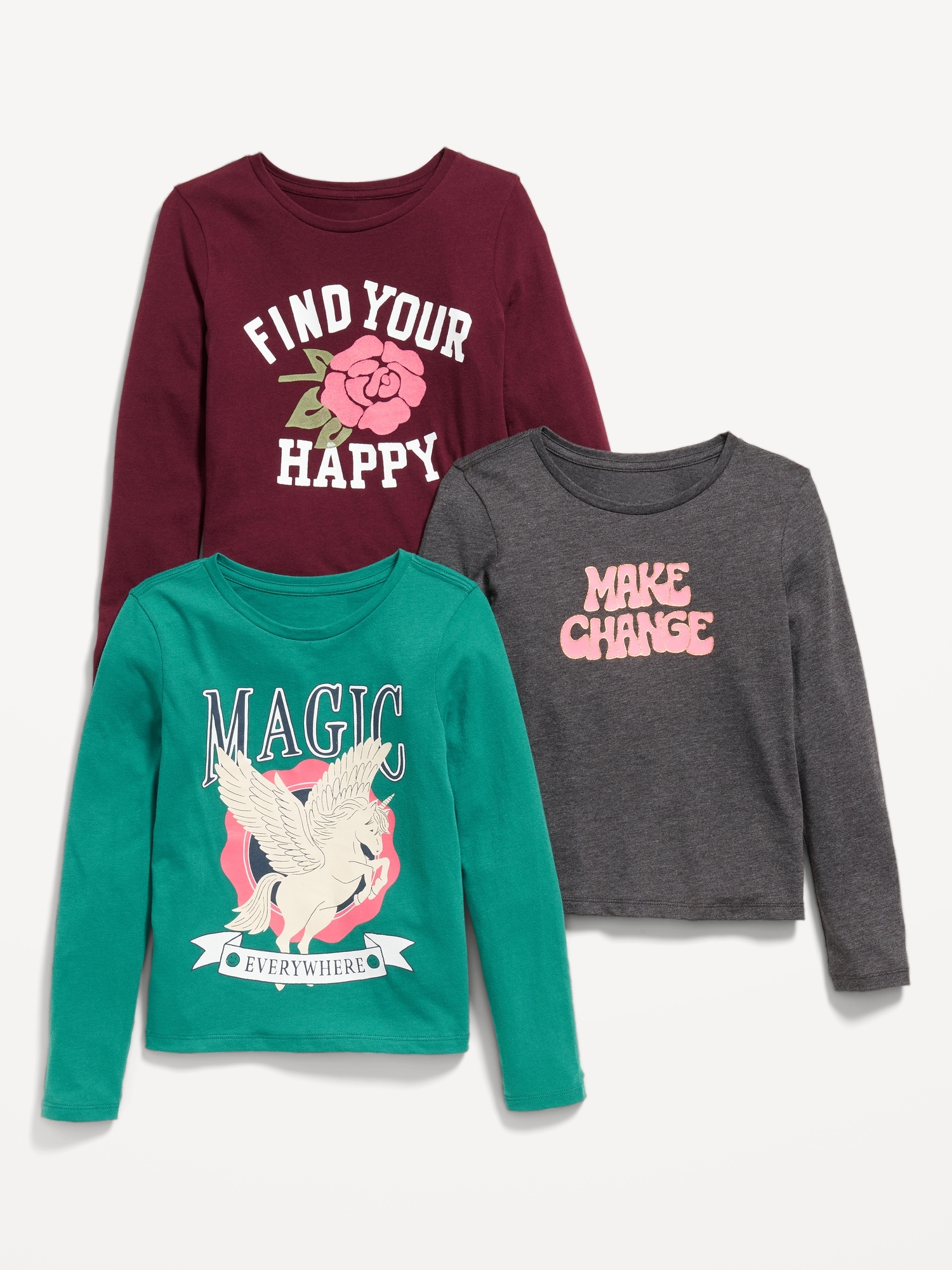 Girls' Graphic T-shirts & Tops