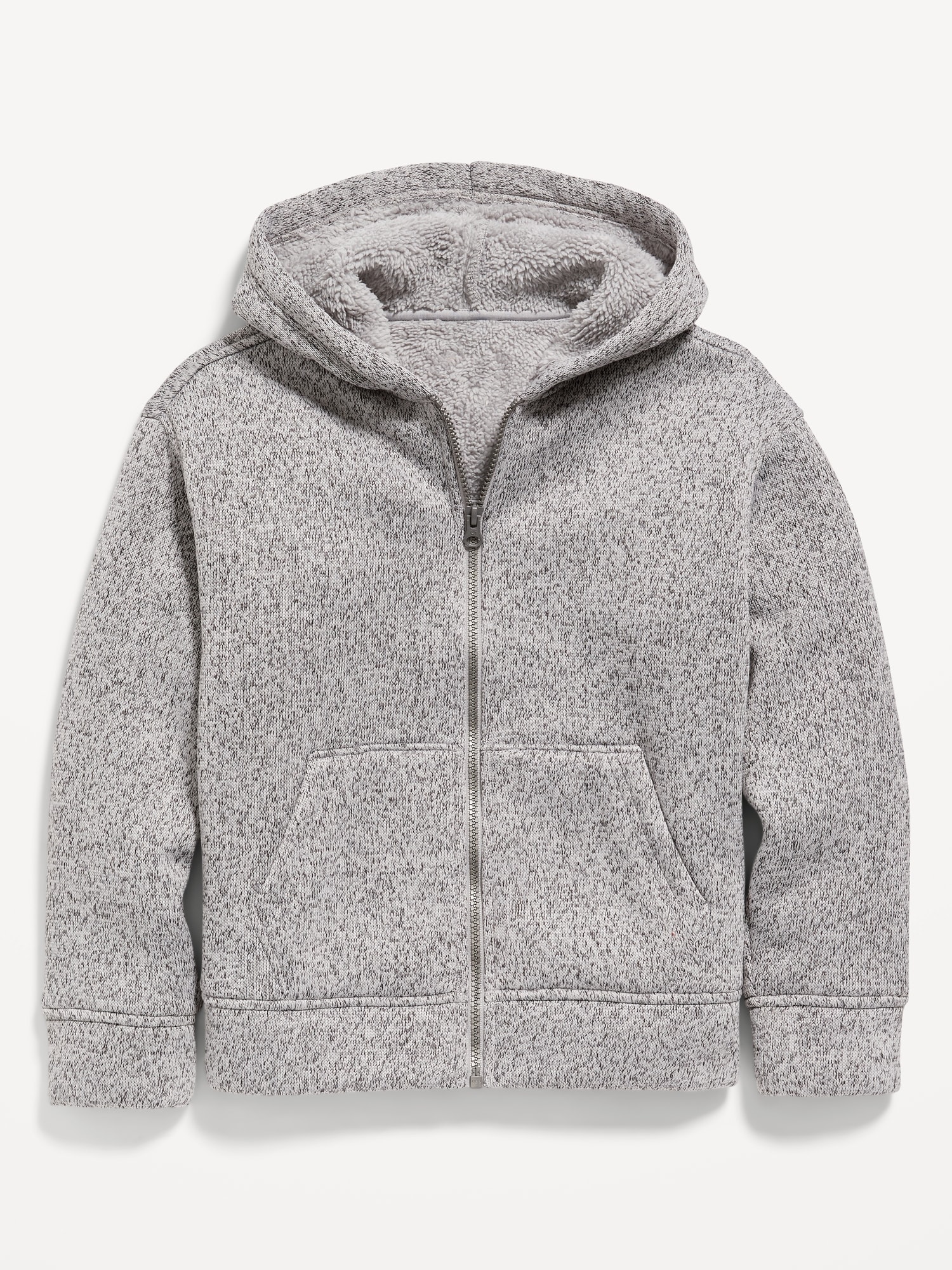 Cozy Sweater-Fleece Sherpa-Lined Zip Hoodie for Boys | Old Navy