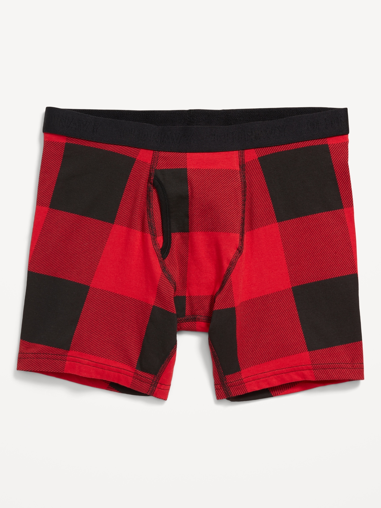 Soft-Washed Built-In Flex Printed Boxer-Brief Underwear for Men