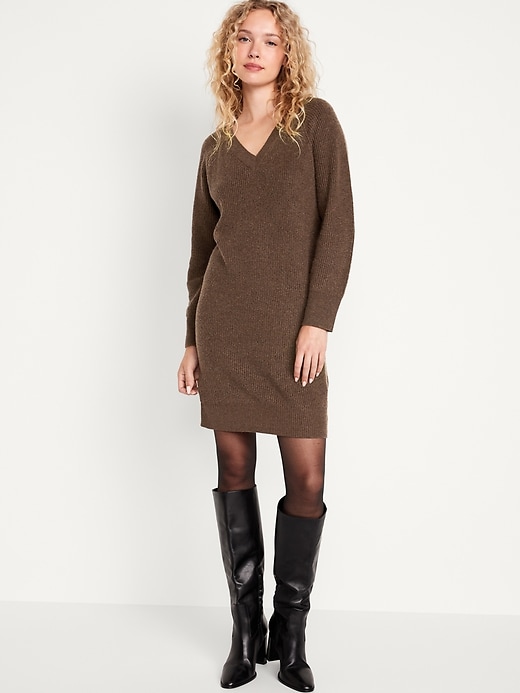 Image number 1 showing, SoSoft Cocoon Mini Sweater Dress