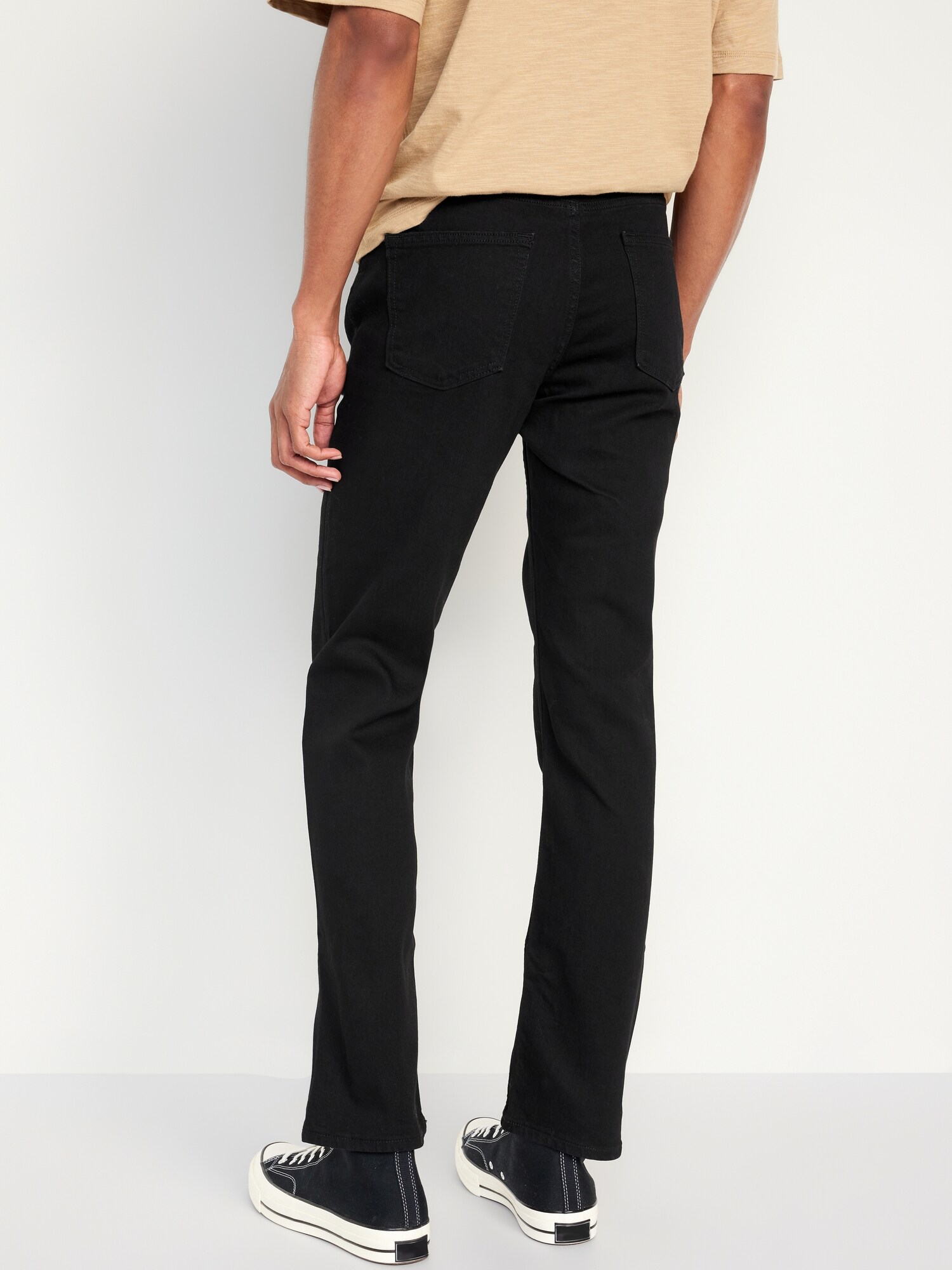 Мужские джинсы Old Navy Straight Built-In Flex, цвет: Чёрный — фото 2