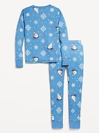 View large product image 3 of 4. Gender-Neutral Printed Snug-Fit Pajama Set for Kids