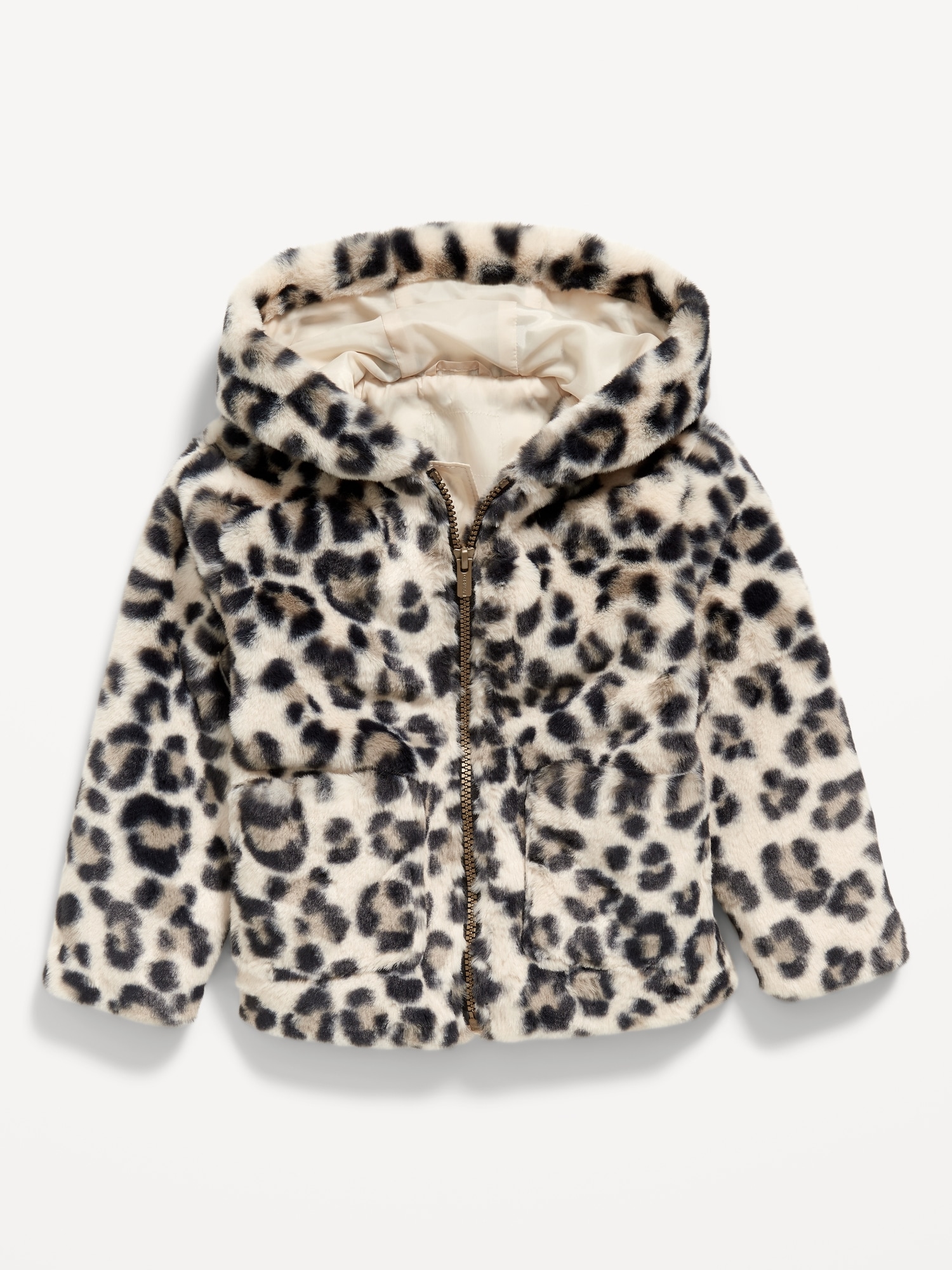 Faux-Fur Hooded Zip Jacket for Toddler Girls | Old Navy