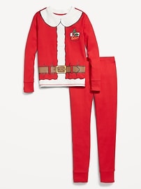 View large product image 3 of 4. Gender-Neutral Snug-Fit Holiday Graphic Pajama Set for Kids