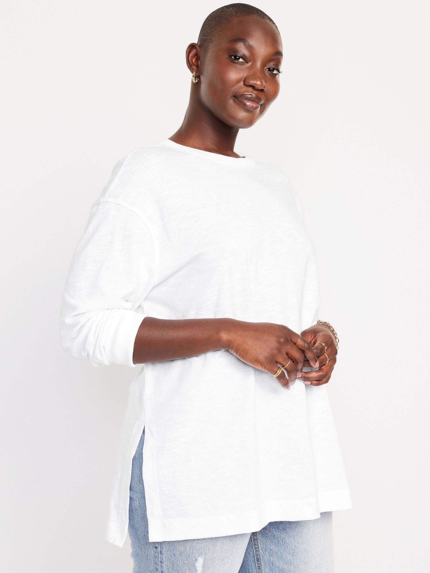 Vintage Long-Sleeve Tunic T-Shirt for Women | Old Navy