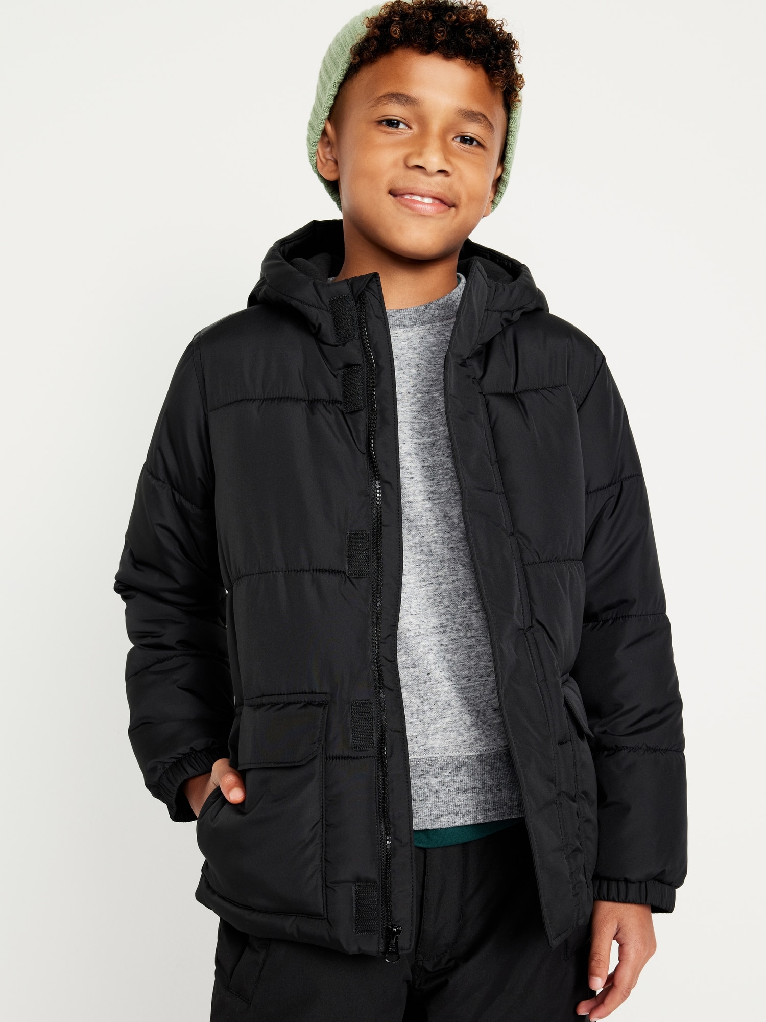 Frost-Free Zip-Front Puffer Jacket for Boys | Old Navy