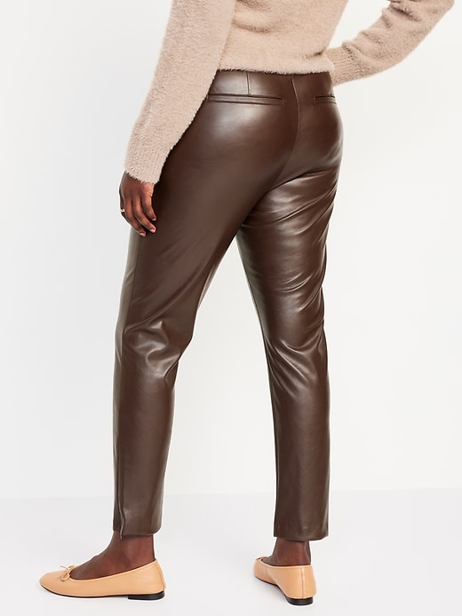 Image number 6 showing, Extra High-Waisted Faux Leather Pants