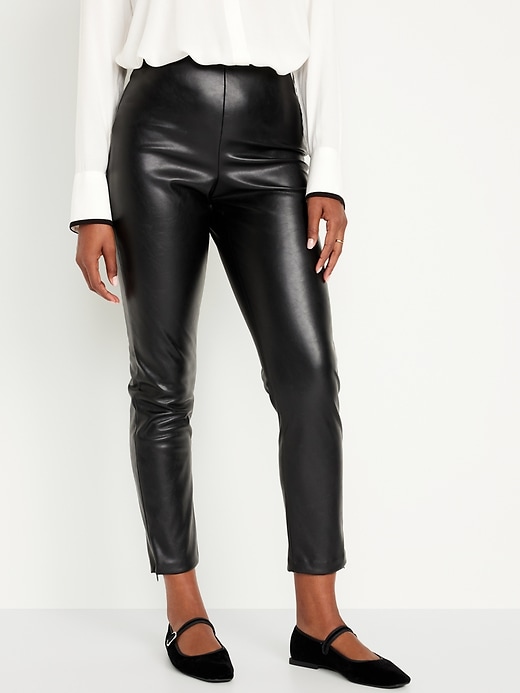 Lido High Waisted Faux Leather Pants – Luxxhaven