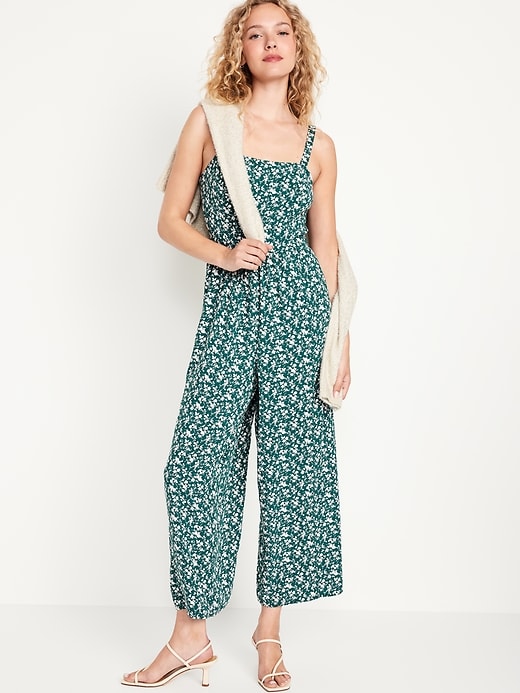 Image number 1 showing, Fit & Flare Cami Jumpsuit