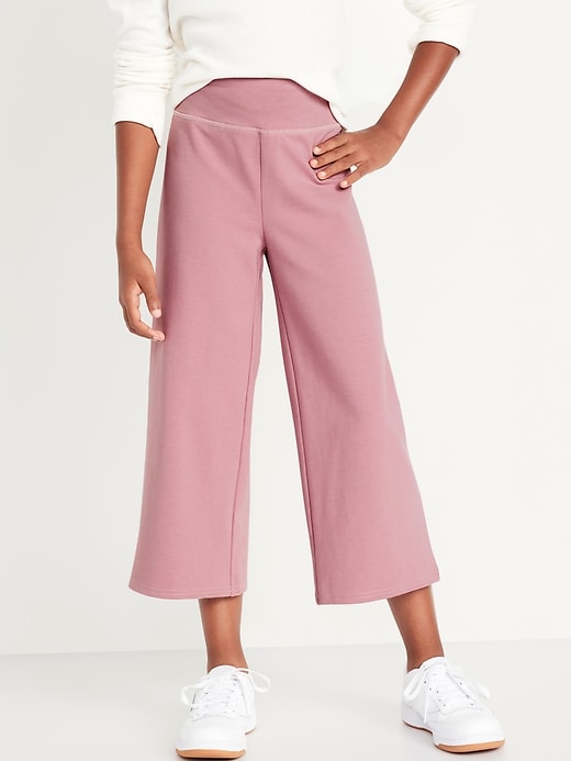 Old Navy High-Waisted Cropped Wide-Leg Chino Pants Pink Women Size 18  (Tall) NWT