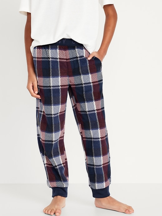 View large product image 1 of 4. Printed Micro Fleece Pajama Jogger Pants for Boys