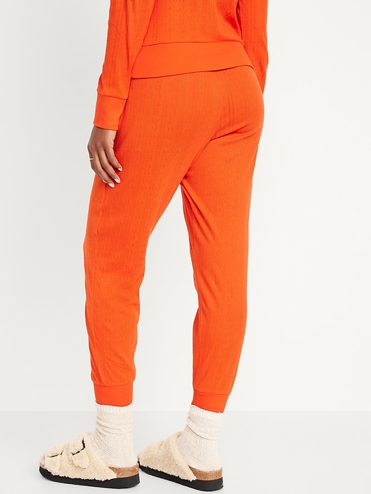 Image number 2 showing, High-Waisted Pajama Jogger Pants