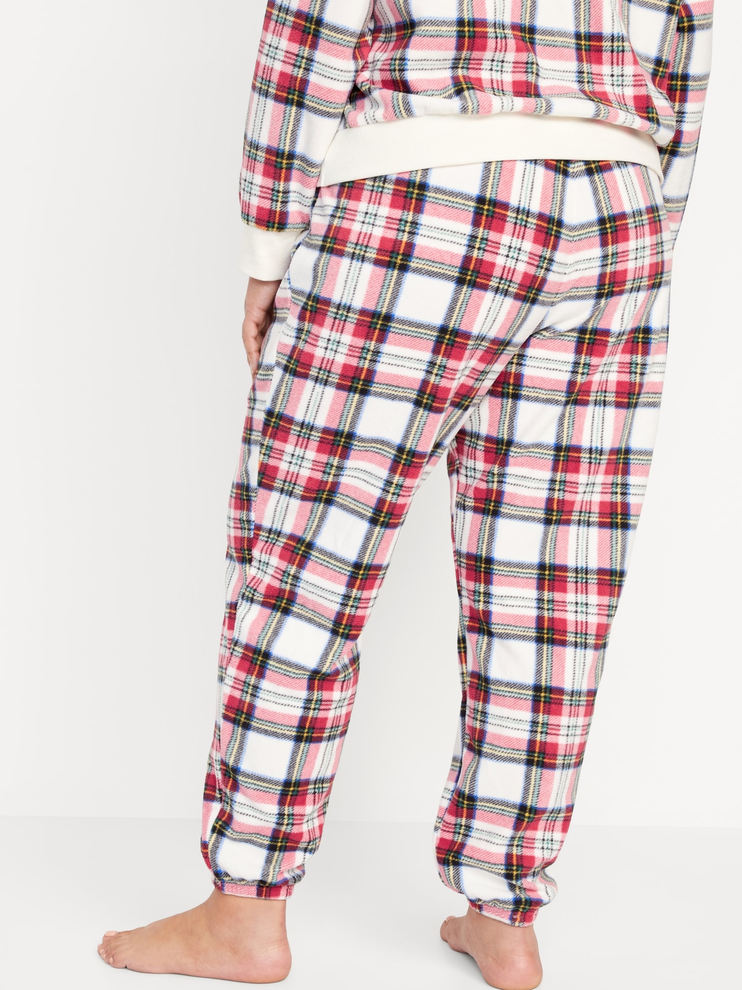 High-Waisted Micro Fleece Pajama Jogger Pants | Old Navy