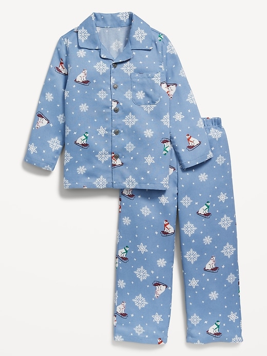 View large product image 2 of 4. Unisex Printed Pajama Set for Toddler & Baby