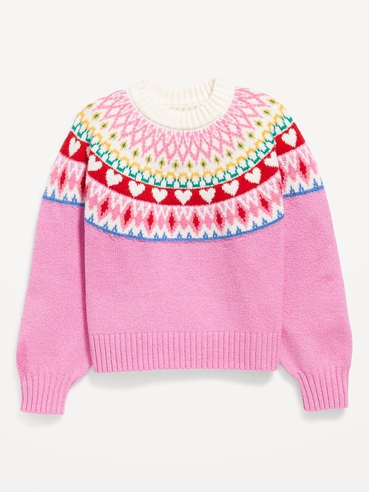 View large product image 1 of 1. SoSoft Mock-Neck Pullover Sweater for Girls