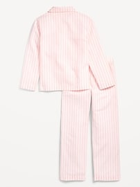 View large product image 3 of 3. Gender-Neutral Poplin Striped Pajama Set for Kids