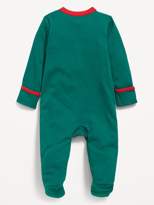 Unisex Sleep & Play 2-Way-Zip Footed One-Piece for Baby | Old Navy
