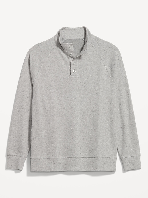 Image number 8 showing, Mock-Neck Button-Front Pullover Sweater
