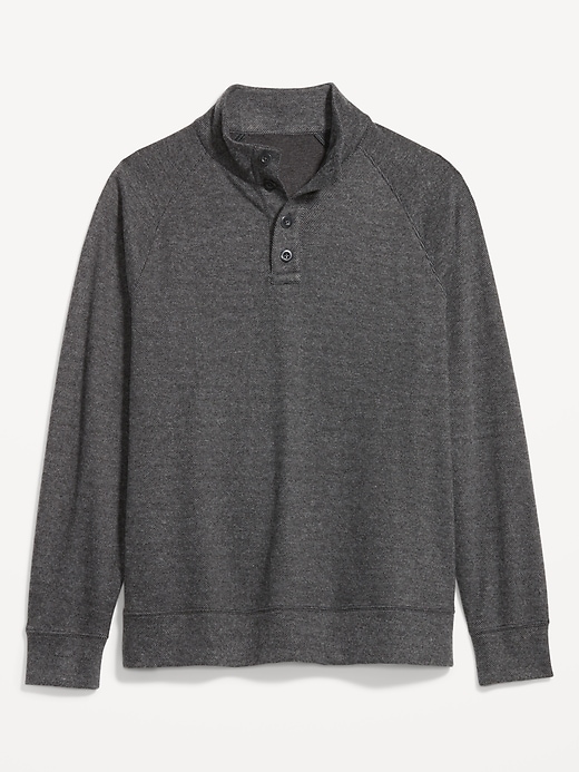 Mock-Neck Button-Front Pullover Sweater | Old Navy