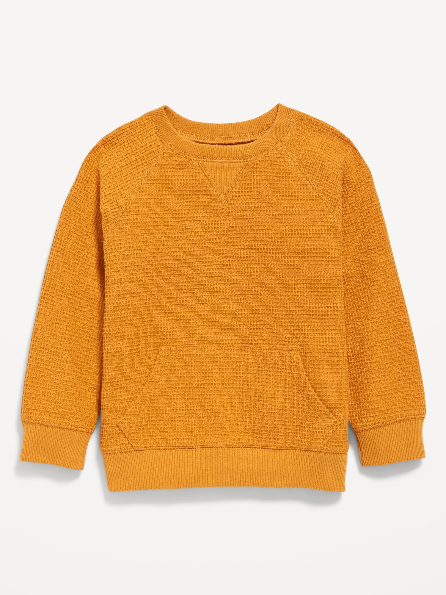 Raglan Waffle-Knit Top for Toddler Boys