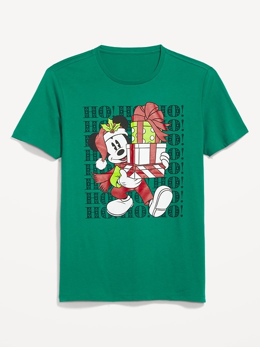 View large product image 1 of 1. Disney© Holiday Mickey Mouse Gender-Neutral T-Shirt for Adults