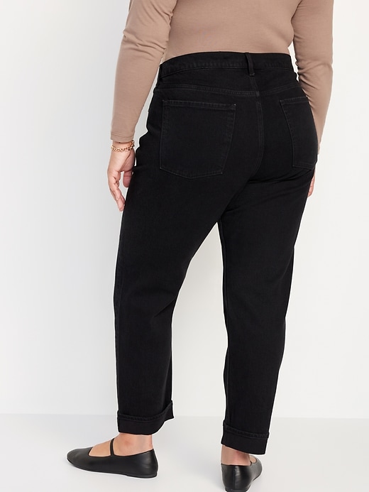 Image number 8 showing, Mid-Rise Boyfriend Straight Jeans
