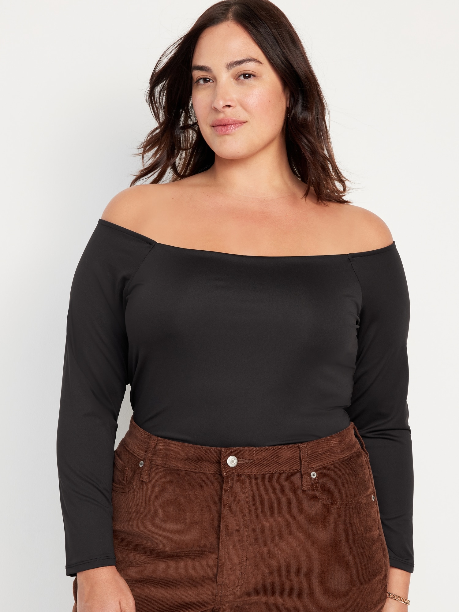 Fitted Off-the-Shoulder Top for Women | Old Navy