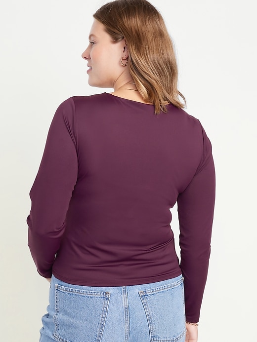 Image number 6 showing, Long-Sleeve Double-Layer Sculpting T-Shirt