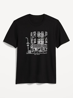 【SATUR】Classy Nostalgia Vintage Graphic TShirt Newtro Navy cn58116309.jpg